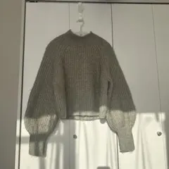 ザラ ハイネック ボリュームニット