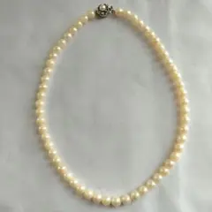 あこやパールネックレス　シルバー刻印　SILVER　7mm
