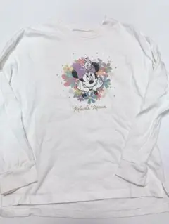 グローバルワーク　ディズニー ミニーちゃん　ロンT ホワイト　140