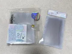 クーリア とうめいシールバインダー ラメ とうめいシールシートホワイト2点セット