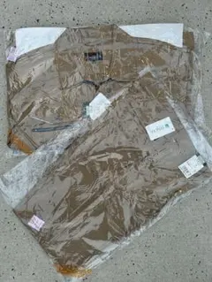 作業着上下セットカーキ①