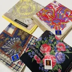 Yves Saint Laurent レディースハンカチおまとめ【未使用品】