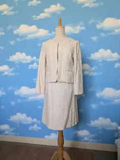 ef-dé スカートスーツ サイズ9 アイボリー