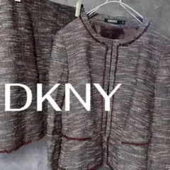 DKNY ツイード ノーカラージャケット スカート セットアップのサムネイル