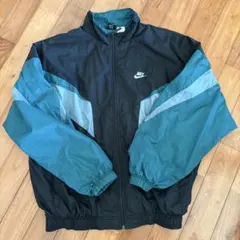 Nike 90年代 ナイロンジャケット ブラック・ダークグリーン