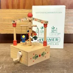 ヴェルナー社 Werner社 手回しオルゴール ハト 女の子 ドイツ