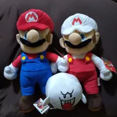 スーパーマリオ特大サイズぬいぐるみ マリオ２体＆テレサギミックぬいぐるみ