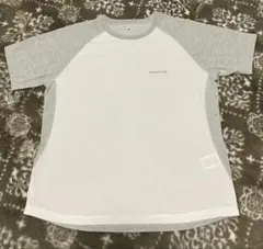 mont-bell ラグランTシャツ L ホワイト/グレーレディース