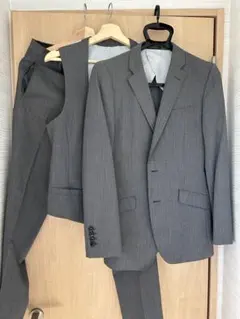 グレー ストライプ スーツ 3点セット