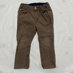 【美品】H&M ブラウンデニムパンツ 90センチ
