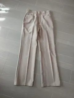 ベージュ ストレートパンツ ウエスト62~66
