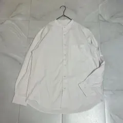 ✨超美品✨GU イージーケア バンドカラーシャツ オフホワイト M