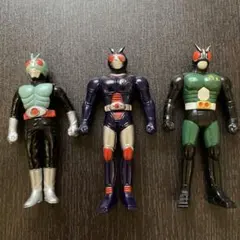 仮面ライダー　ソフビ　3体セット　日本製
