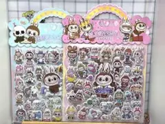 【2枚組・2枚セット】♡ぷくぷくシール♡ラブブ