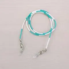 メガネチェーン メガネストラップ マスクストラップ 2カラー×シルバー 匿名配送