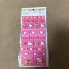 【未開封】ハローキティ　タイルシール　日焼けキティ　ギャル　ハイビスカス　ピンク
