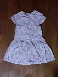 美品◇リリィ ランディ◇130◇ワンピース◇バンビ＆小花柄◇お花形ボタンのサムネイル