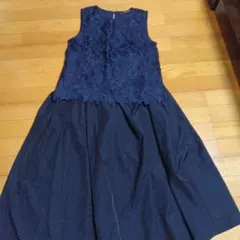 最終値下げCiao Panic ネイビー パーティードレス