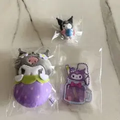 サンリオ　クロミ　ガチャガチャ　3点セット　いちごおくるみマスコット