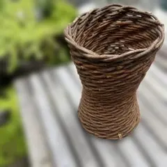 籠 つる籠 ハンドメイド 蔓手組み 自然素材 - メルカリ