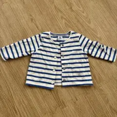 Petit Bateau ストライプ カーディガン 6m