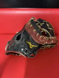 MIZUNO 硬式 ファーストミット　オーダー　ブラック×レッドのサムネイル