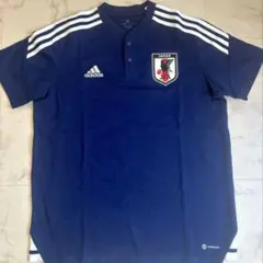 JFA支給】adidas 日本代表 ブルーポロシャツ L - メルカリ