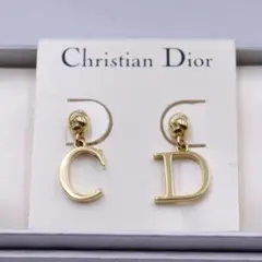 mimi様専用 DIOR CD ロゴ ピアス ピンクゴールド - メルカリ
