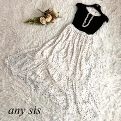 美品✨any SiS エニィスィス　ドッキングワンピース　ダルメシアン柄