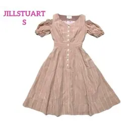 ⭐️JILLSTUART 肩開き半袖ワンピース　くすみピンク　S＊46のサムネイル