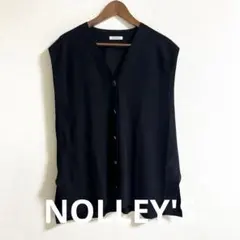 NOLLEY'S ノーリーズ 肩タック ニットベスト　ブラックのサムネイル