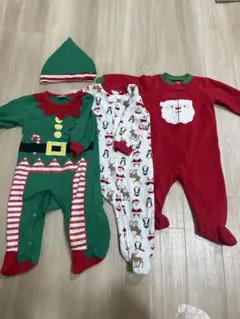 クリスマス　ベビー　3点セット