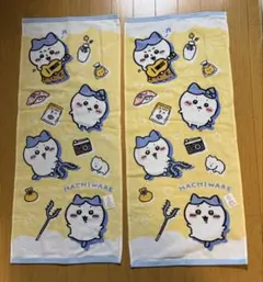新品　ちいかわ　ハチワレ　フェイスタオル　２枚　バス用品　グッズ　日用品