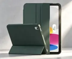 iPad用三つ折りスタンドケース多機能カバー カラー：Sz-Deep Green