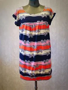 MinimumMinimum ミニマムミニマム 変形ボーダー  ワンピース