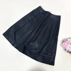 美品　ナラカミーチェ NARA CAMICIE フレアスカート ラメ　ひざ丈のサムネイル
