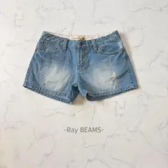 レイビームス/TheWayofChic/デニムショートパンツ/2/ダメージのサムネイル