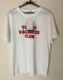 新品 しまむら　接触冷感ロゴTシャツ ホワイト 半袖　Lのサムネイル