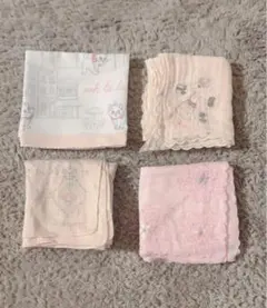 JILLSTUART ハンカチ　4点セット　刺繍入り　サンリオコラボ　ジル