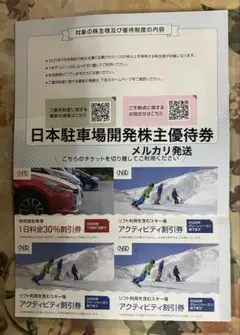 日本駐車場開発 株主優待
