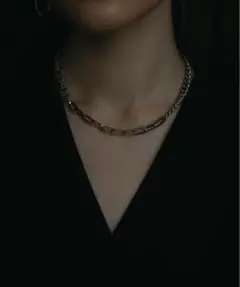 CENE アシンメトリーチェーンネックレス　シルバー