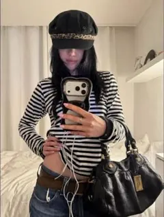 archive grunge casquette y2k black