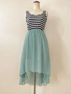 one way ノースリーブワンピース
