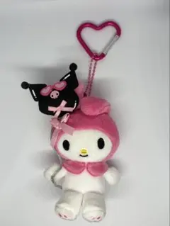 マイメロディ ぬいぐるみ ハート型カラビナ付き