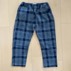【love&peace&money】チェック柄ウエストゴムパンツ 100cmのサムネイル