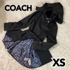 COACH ブラック トレンチコート XS