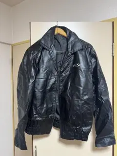 フェイクレザージャケット ブラック