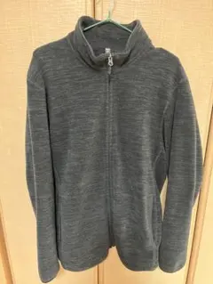 ユニクロ UNIQLO フリースジャケット ブラック 黒　メンズ XL