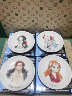 ワンピース 一番くじ 記念プレート4枚セット