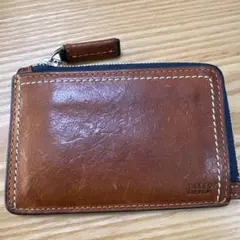 TAKEO KIKUCHI ブラウンレザー コインケース　カードケース